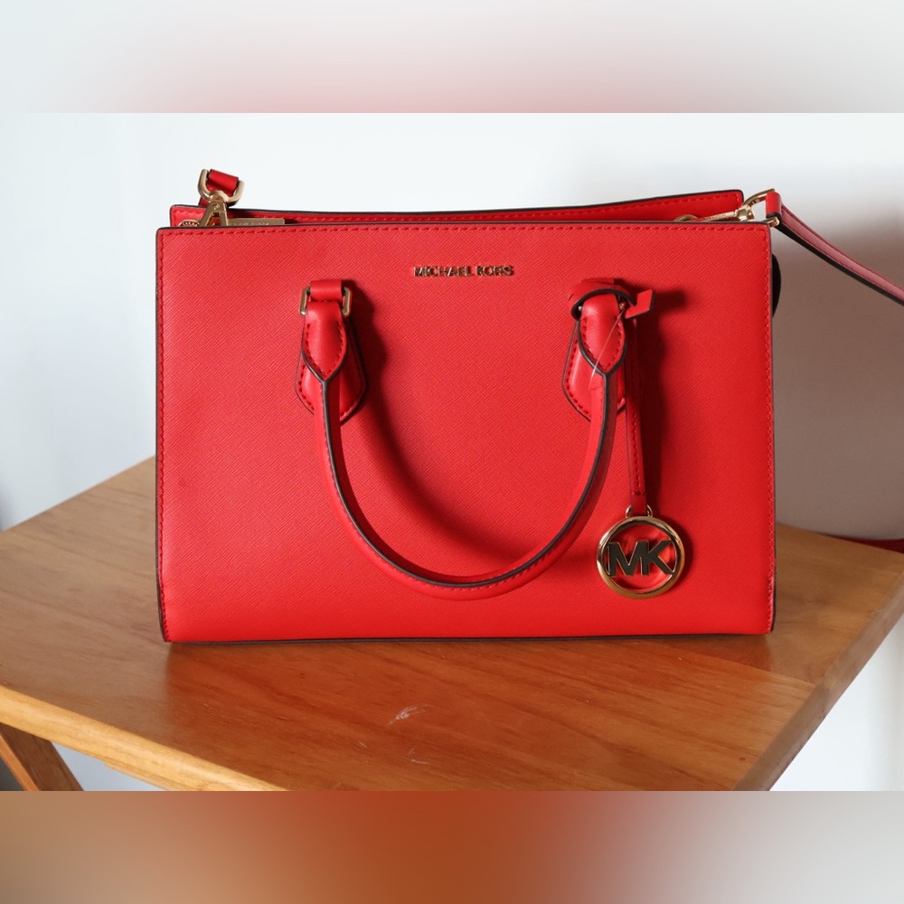 Michael Kors Scarlet red Satchel NEW